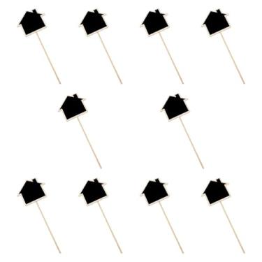 Imagem de WeiLaiKeQi Placas de quadro-negro, quadro de memorandos, 10 peças, estilo vintage, versátil, ideal para presente, etiquetas de preço, etiqueta de quadro-negro, 8x7.5x11cm