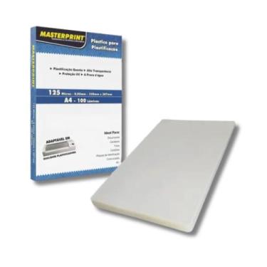 Imagem de Plástico Para Plastificação A4 220x307 100 Folhas Masterprint