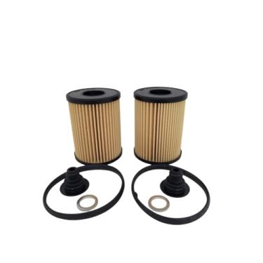 Imagem de Kit de serviço original OEM 26350-2S001/263502S001 - Filtro de óleo (pacote com 2), compatível com Hyundai Santa Fe 21-22 Sonata 20-22 Tucson 22 Kia K5 22 Sorento 21-22