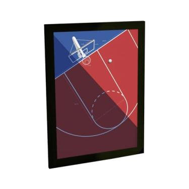 Imagem de Quadro Decorativo Basquete Ilustração Minimalista Topo Decoração Poster Quarto Sala
