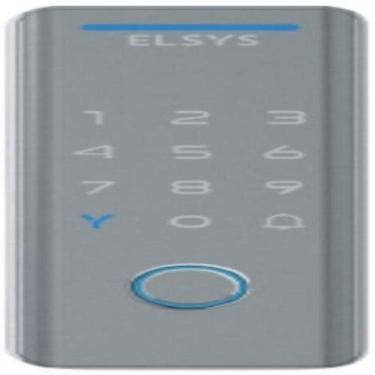 Imagem de Fechadura Eletrônica Digital Sobrepor Prata Biometria Elsys