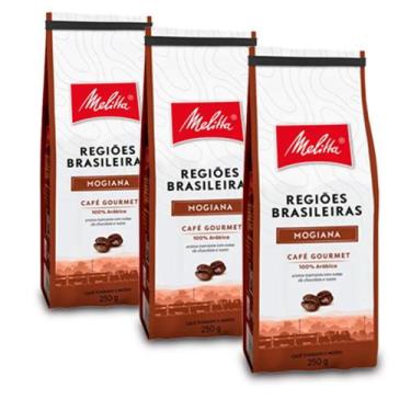 Imagem de Café Melitta Regiões Brasileiras Mogiana Kit 3 Pacotes 250g