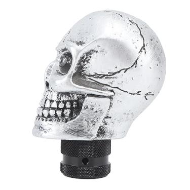 Imagem de ZJchao Botão de Mudança de Marcha, Transmissão de Carros de Resina de Resina de Crânio, Alça de Vara Com Engrenagem de Troca de Câmbio para Parafuso de Parafuso Adaptador para a Maioria Dos Veículos