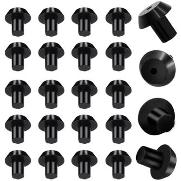 Imagem de 24 peças WB2K101 WB02T10461 Pés de borracha para grelha de fogão GE Kenmore Range Burner, grelha superior de fogão a gás com furo de 3/40.6 cm substitui WB02K0101 AP2622260 PS241358 por Beaquicy