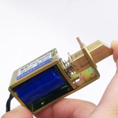 Imagem de Fechadura Magnética Porta Armario Trava Eletroímã Dc 12v, 12V