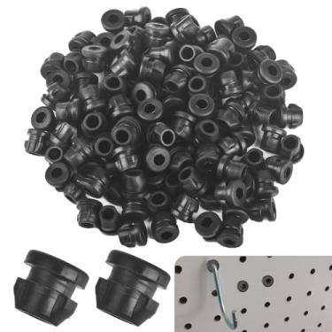 Imagem de Fechaduras de gancho Pegboard 120 peças para impedir que os ganchos caiam dos ganchos de Pegboard. Acessórios para furos de 1/10.2 cm-9/81.3 cm e 1/20.3 cm-5/81.3 cm de diâmetro