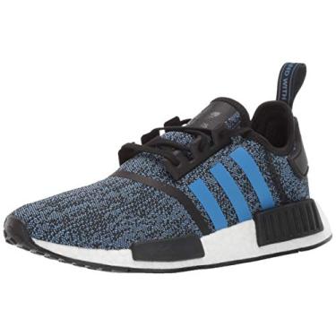 Imagem de Tênis Adidas Originals infantil unissex NMD_R1, Black/True Blue/Utility Black, 5 Big Kid