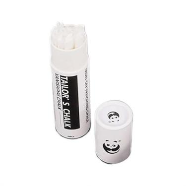 Imagem de Giz de costura, giz de alfaiate, giz comestível, caneta de marcação de tecido apagável com 20 recargas de caneta substituíveis para bordado (refil de caneta)