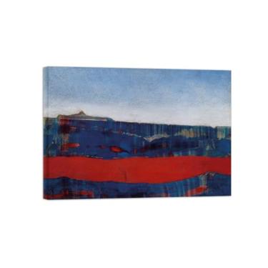 Imagem de Abstrato lona wall art pinturas famosas-Paisagem-Poster e impressões para decoração casa pronta para pendurar 50x70cm20x27in Tela Embrulhada