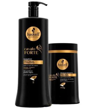 Imagem de Kit Haskell Cresce Cabelo Shampoo Cavalo Forte E Máscara DUO