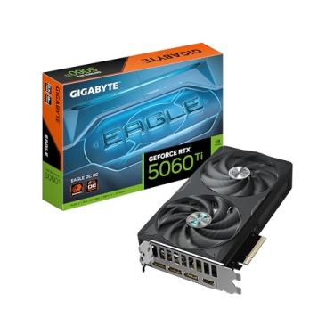 Imagem de Gigabyte Placa gráfica GeForce RTX 5060 Ti Eagle OC 8G - 8 GB GDDR7, 128 bits, PCI-E 5.0, 2617 MHz Core Clock, 3 x DisplayPort, 1 x HDMI, GV-N506TEAGLE OC-8GD
