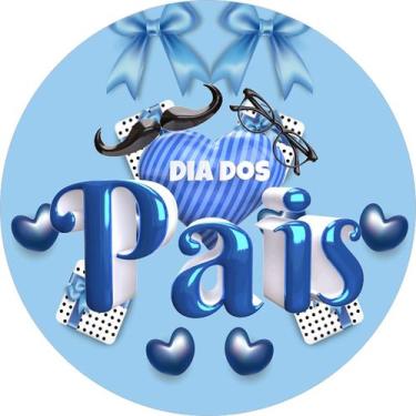 Imagem de Painel Festa Redondo C/ Elástico 1,50m Dia Dos Pais - Fadrix, PAI066