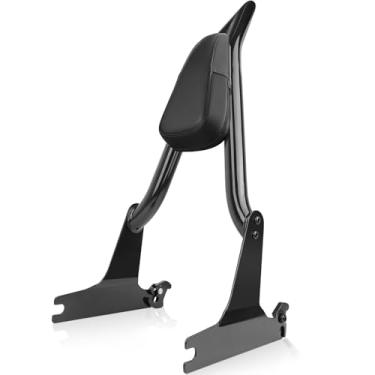Imagem de kekykm 2006-2017 Softail encosto de passageiro traseiro Sissy Bar para Harley FXST, FXSTB, FXSTC, FXSTS, FLSTF, FLSTFB, FLSTSB, FLSTSE, 66 cm barra preta de altura