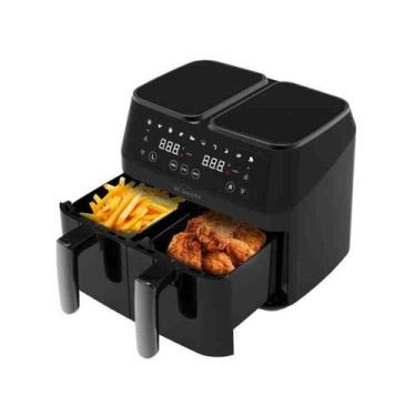 Imagem de Fritadeira Elétrica Sem óleo Dupla Preta 220 V Be Smart, 220V
