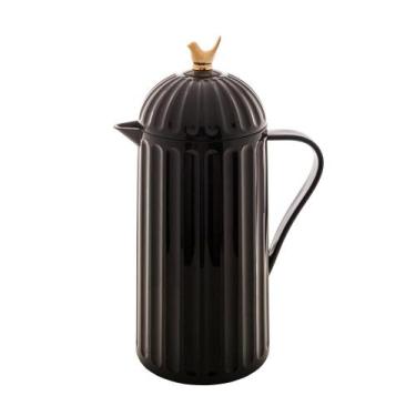 Imagem de Garrafa Térmica Wolff Bird de Plástico Preta 1L, 1L, Preto