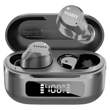 Imagem de TOZO NC9 Hybrid Active Noise Cancelling Wireless Earbuds, ANC in Ear Headphones IPX6 Waterproof Bluetooth 5.0 Stereo Earphones, Immersive Sound Premium Deep Bass Headset,Black