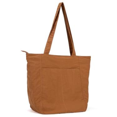 Imagem de Lily queen Bolsa feminina leve de ombro com zíper e bolsos de viagem