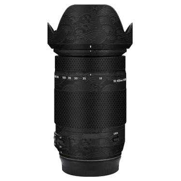 Imagem de Adesivo de lente de câmera para Tamron 18-400 mm F3.5-6.3 Di II VC HLD adequado para Canon EF-Mount Macro Coat Wraps Film Protector Vinyl Decal Skin 18 400 (Wave Black)