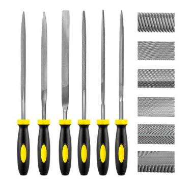 Imagem de Kit 6 Limas Aço Resistente para Metais e Madeira - Bomvink