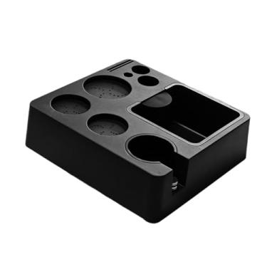 Imagem de AFXGUSD Suporte para Compactador de Café, Estação de Compactação de Café Expresso, Base Multiuso para Prensa de Pó de Café para Bancadas de Lojas, Cafés Comer, preto