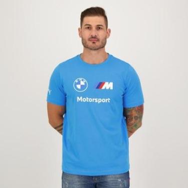 Imagem de Camiseta Puma BMW Motorsport Essentials Logo Azul-Masculino
