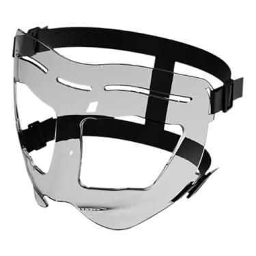 Imagem de Colaxi Máscara facial de basquete, protetor nasal para nariz quebrado, para exercícios de treino de futebol, Adultos 16.5x13.5cm