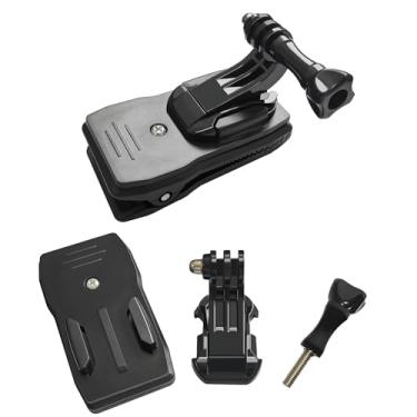 Imagem de ThtRht Pacote com 2 capas giratórias de 360 graus para mochila com suporte de liberação rápida para Gopro Hero12 Black Hero11 10 9 8 7 Insta360/ DJI