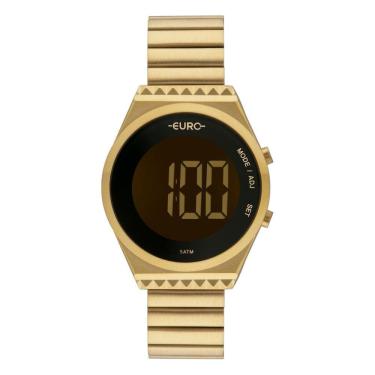 Imagem de Relógio Feminino Euro Fashion Fit Slim EUBJT016AA/4D 38mm Aço Dourado
