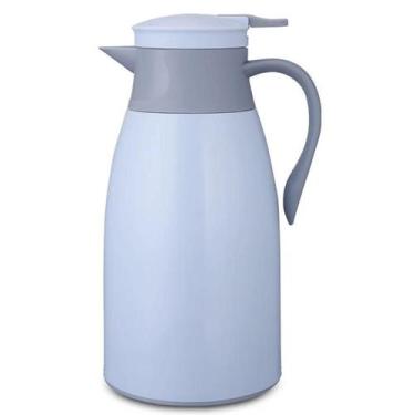 Imagem de Kit Garrafa Térmica 1 Litro 4 Xicaras Canecas Vidro 220Ml - Tesla Stor