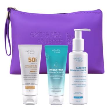 Imagem de Kit Skincare Completo: Sabonete Dermopurificante + Protetor Facial FPS50 + Hidratante Hydra Face