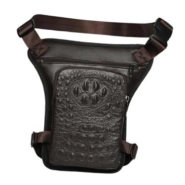 Imagem de kowaku Bolsa de perna rebatível para motocicleta, mochila transversal, pochete de cintura, pochete de cintura para pescador, campista, ciclismo esportivo, Style B