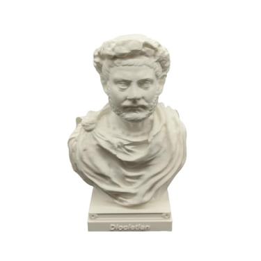 Imagem de otdlle Imperador Romano Augusto Marco Aurélio Nero Cláudio Diocleciano Constantino O Grande Busto Cabeça Escultura Estátua Colecionável Topo de Mesa Decoração de Casa (Diocleciano, 10 cm A x 6 L L x 5