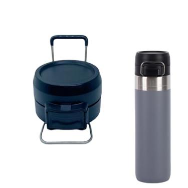 Imagem de Tampa de substituição para Stanley Quick Flip GO, tampa de copo compatível com Stanley Cup 680.4 g 1020.6 g, tampa de garrafa de água de um botão para Stanley Quick Flip GO (preto)