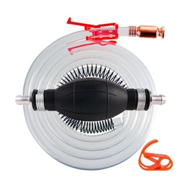 Imagem de JicSuXi Bomba de sifão manual, mangueira de sifão de gasolina, alta confiabilidade, carro premium, universal, bomba de transferência de gás, óleo, água,