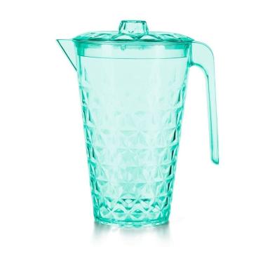 Imagem de Jarra Cristal Com Tampa 2 Litros Azul