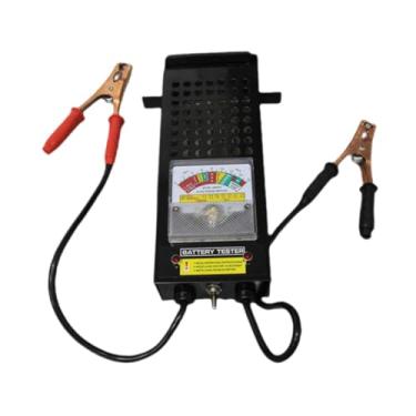 Imagem de Generic Testador de carga de bateria automotiva 6V 8V 12V Testador de tensão resistente multifuncional para barcos e bicicletas de praia com clipes de jacaré