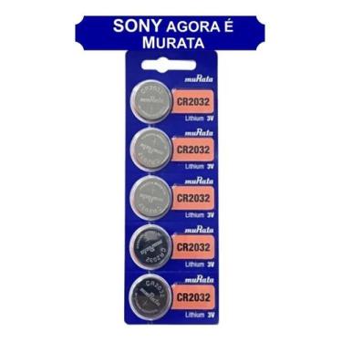 Imagem de 5 Baterias Sony Cr2032 3v Relógio Pc Camera Digital