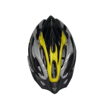 Imagem de Capacete Adulto Ciclista Tamanho Único Bike Ciclismo Amarelo - Lua Tek