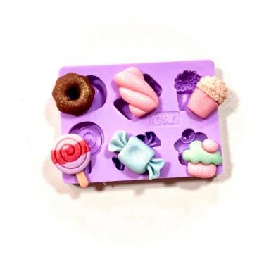 Imagem de F1365 molde de silicone balas doces confeitaria biscuit - confeitaria 