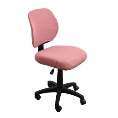 Imagem de Lzyjckh Capa para Cadeira de Escritório 2 Peças, Protetores de Capa Elástica Moderna e Minimalista, Capas Elásticas para Encosto de Cadeira Giratória e Mesa de Computador,Pink