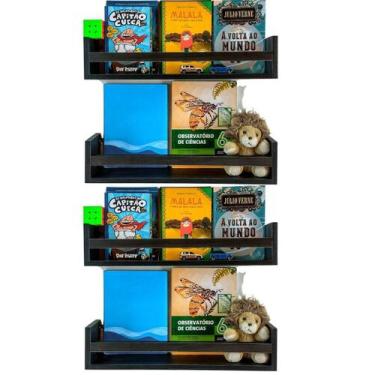 Imagem de Prateleira Colocar Livros Infantis Estante Livreiro Parede - Arte Cedr