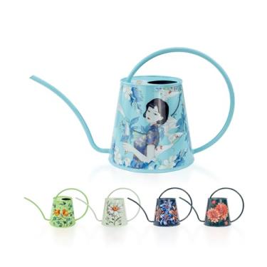 Imagem de Berry&Bird Regador Para Plantas Domésticas - Interno E Externo, 1/2 Galão De Água Aço Inoxidável Com Bico Longo, Decoração Jardim Flores, Bonsai, Suculentas, Jardinagem, Garrafa Grande (2L, Magnólia