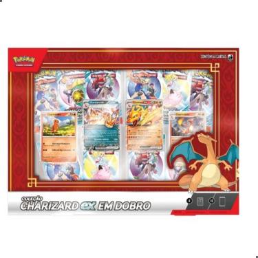 Imagem de Pokemon box charizard ex em dobro - Copag