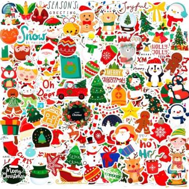 Imagem de Adesivos de Natal para garrafas de água, artesanato, scrapbooking, lembrancinhas de festa, lindos adesivos de Natal para crianças adolescentes