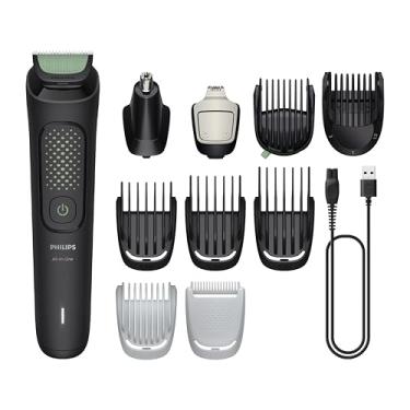 Imagem de Philips Multigroom Aparador de Pelos 13 em 1 - Barbeador elétrico e Aparador para Rosto, Cabeça e Corpo, Lâminas Autoafiáveis e Amigáveis à Pele, 13 Configurações de Comprimento, Modelo MG3941/15