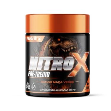 Imagem de Nutritix Nitrox Pré-Treino, Sabor Maçã Verde, Suplemento em Pó, 300g