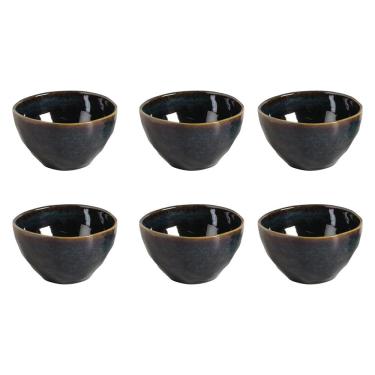 Imagem de Conjunto de Bowls Orgânicos Oceano Porto Brasil em Stoneware 558ml – 6 Peças
