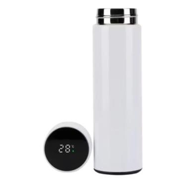 Imagem de Garrafa Térmica Inteligente com Display Digital de Temperatura, 500ml, Branca