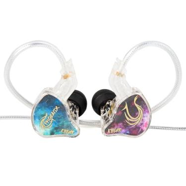 Imagem de keephifi KBEAR Phoenix in Ear Monitores, fones de ouvido com fio 10 mm DD+PET com cancelamento de ruído, fone de ouvido estéreo de uma peça para jogos, fones de ouvido IEM para músico cantor