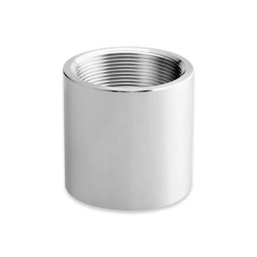 Imagem de A050941 5.1 cm NPT Acoplamento Completo Alumínio 6061-T Schedule 40 Roscas de tubulação de encaixe de tubulação de acordo com ANSI/ASME B1.20.1